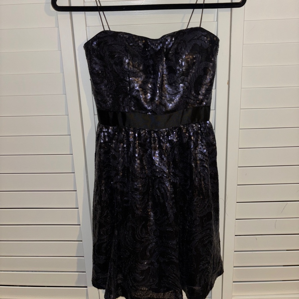 Aidan Mattox spaghetti straps cocktail dress
